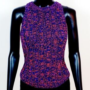 Club Monaco Club Monaco Knit Sweater Vest Purple Red Navy